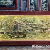 Tranh Cội Nguồn Quê Hương Bằng Đồng Khung Gỗ Sồi