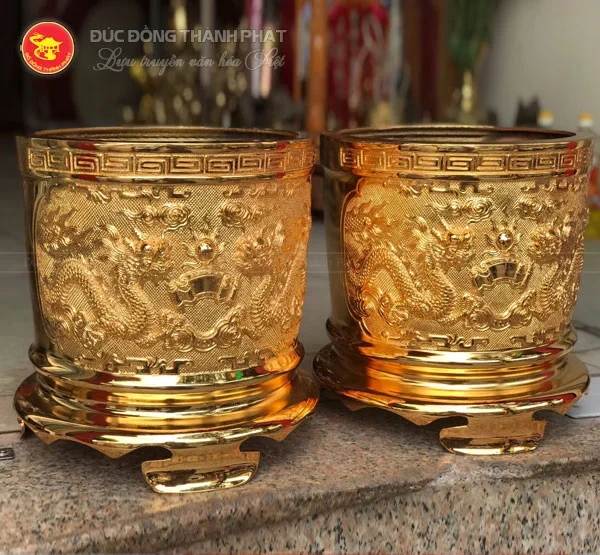 Bát hương mạ vàng 9999