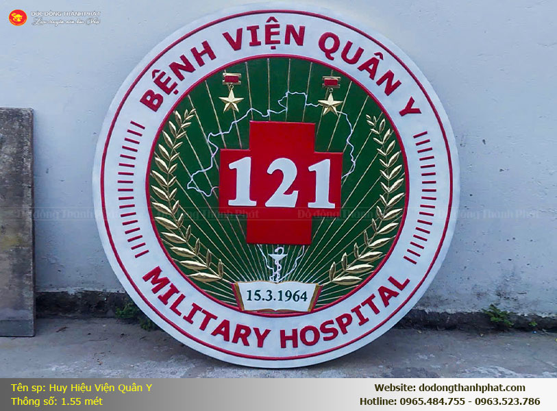 Huy Hiệu Viện Quân Y Bằng Đồng