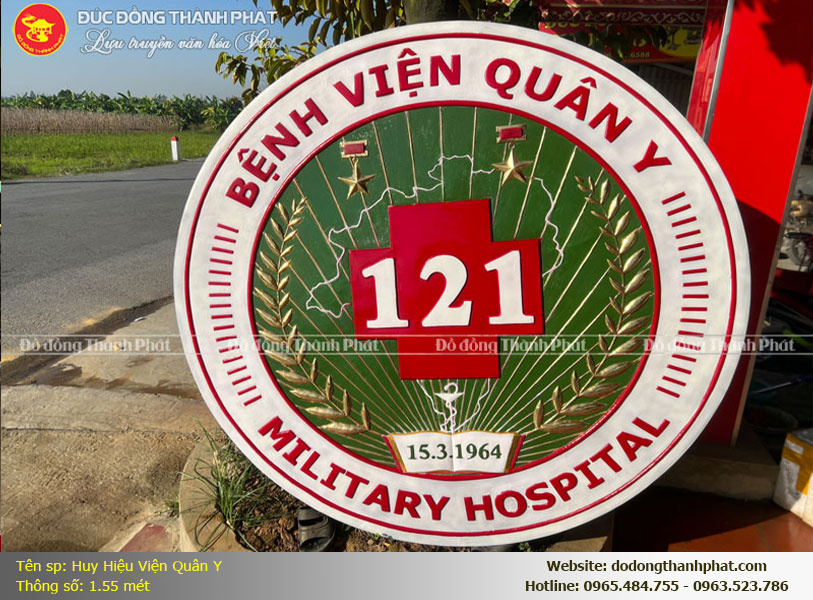 Huy Hiệu Viện Quân Y Bằng Đồng