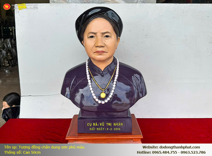 Đúc 2 pho tượng đồng chân dung tại Kiến An, Hải Phòng