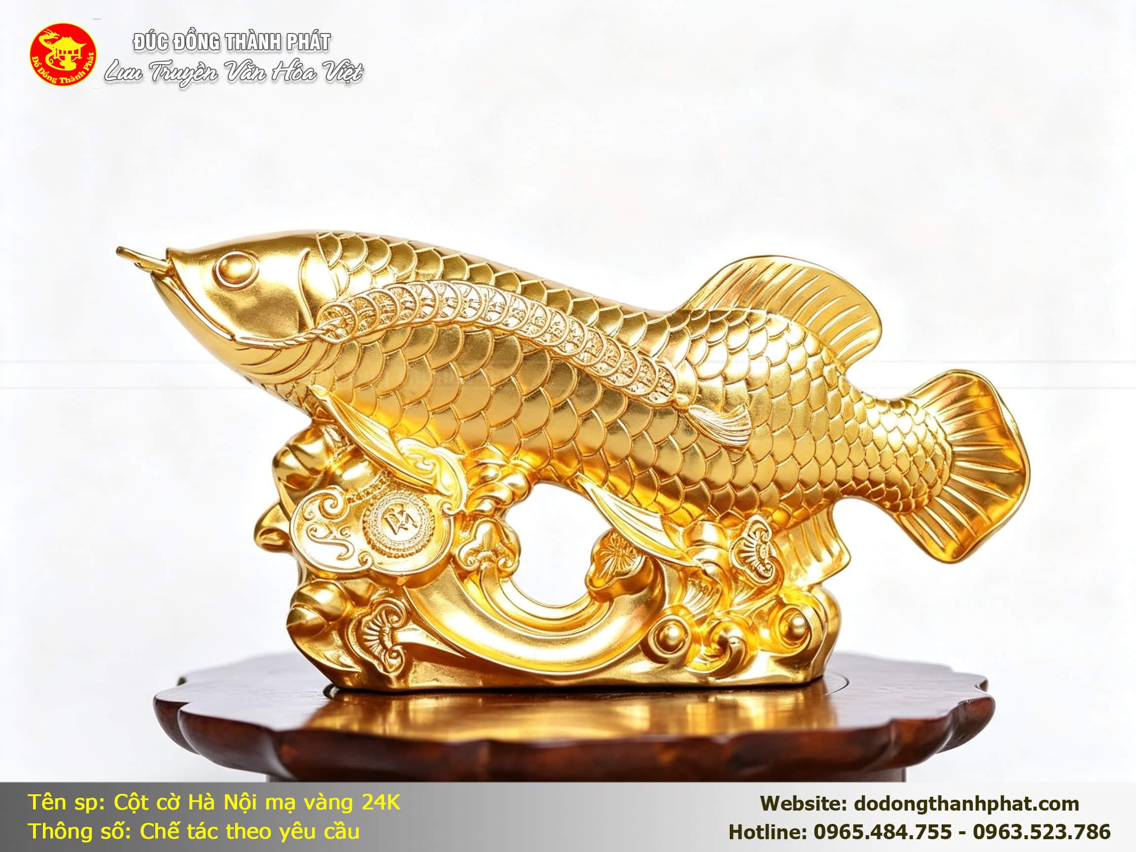 Tượng Cá Rồng Bằng Đồng — Góc nhìn từ trên xuống thấy toàn bộ tác phẩm