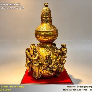 Hồ Lô Bát Tiên Mạ Vàng 24K